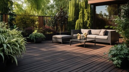 Obraz premium outdoor wood planks outside