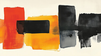 Bold abstract art with vibrant colors and geometric shapes