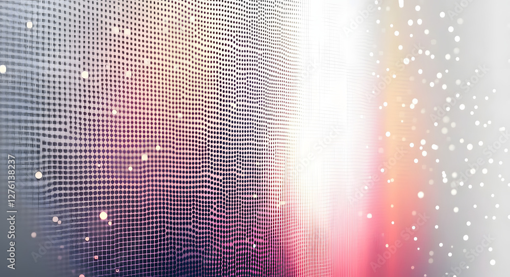 Poster abstract halftone pattern white background with subtle dot texture