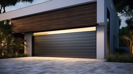Fototapeta premium sleek roll up garage door