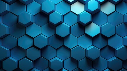 Naklejka premium modern blue honeycomb background