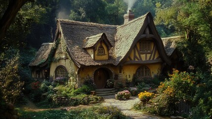 The house from the movie snow white and the seven dwarfs.