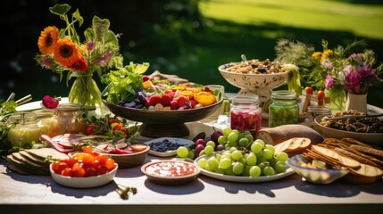 salads grazing table