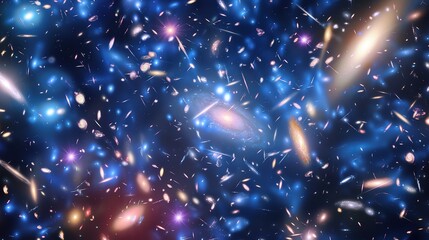 Fototapeta premium blue_galactic_background