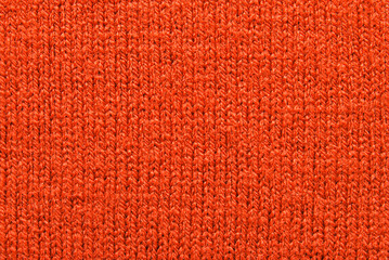 Red wool jersey fabric texture as background