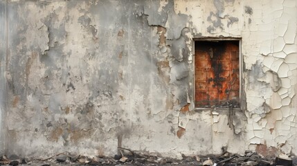 peeling fire wall damage