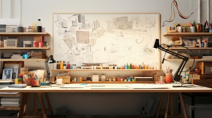 creative overhead desk