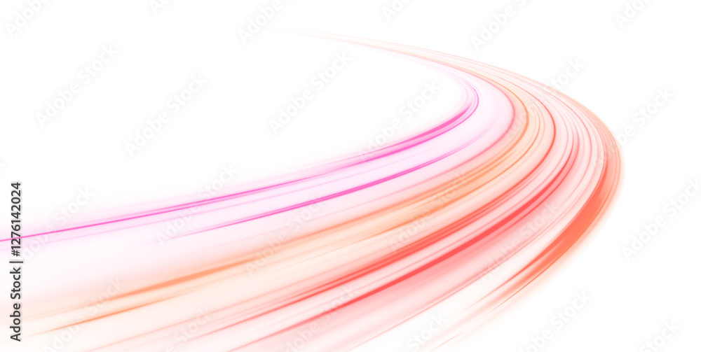 Poster Racing car flash effects and dynamic speed motion on city roads: long exposure night lights with luminous laser beams and glittering fire flares, creating an electrifying visual for speed.	