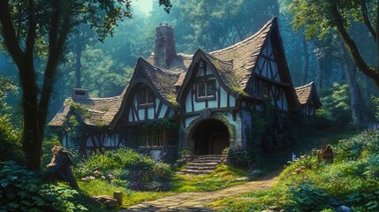 The house from the movie snow white and the seven dwarfs.