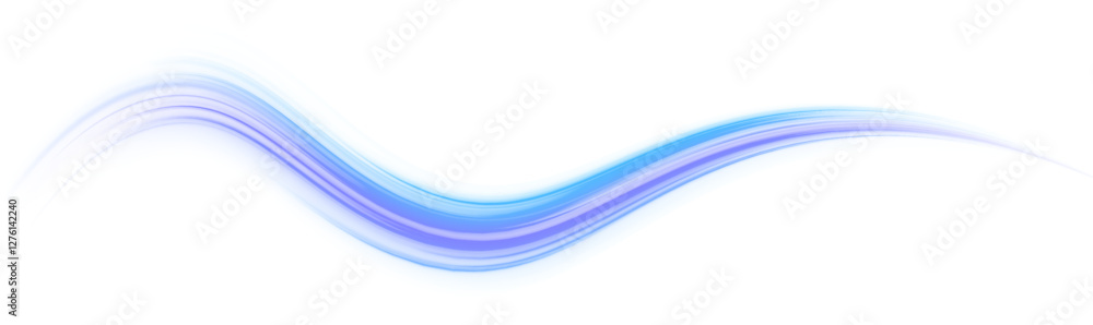 Aufkleber blue wave curved lines for presentations, illustration of articles and publications on technological