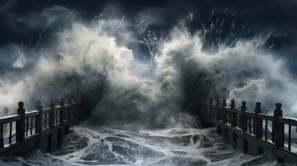 storm water waves pattern