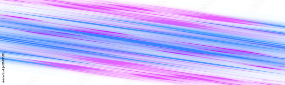 Leinwandbilder high speed motion blur effect night lights blue and red color. magic shining neon light lines traces