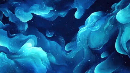 abstract blue nebula swirls