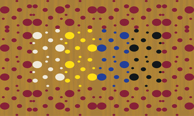 Seamless fabric pattern, beautiful arranged small circles inside, abstract geometric background, polka dots background