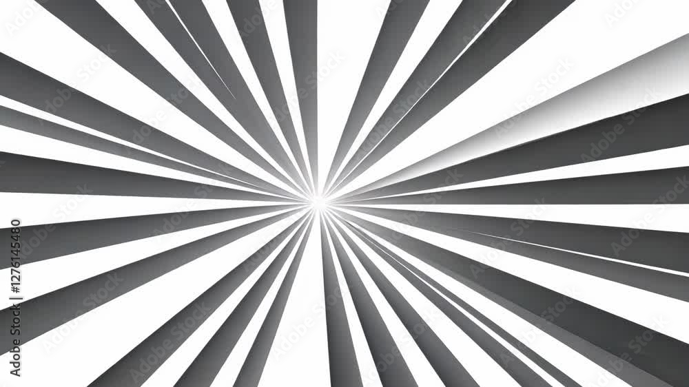 Poster dynamic abstract pattern of radiating lines creating a sense of movement and depth