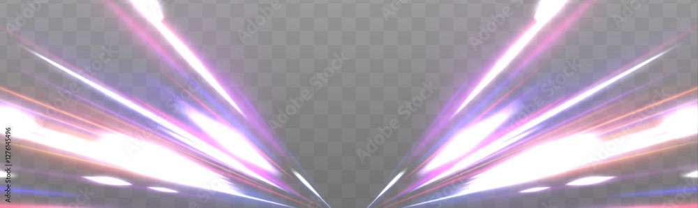 Leinwandbilder electrical technology in futuristic style neon speed waves. bright sparkling speed line for futurist