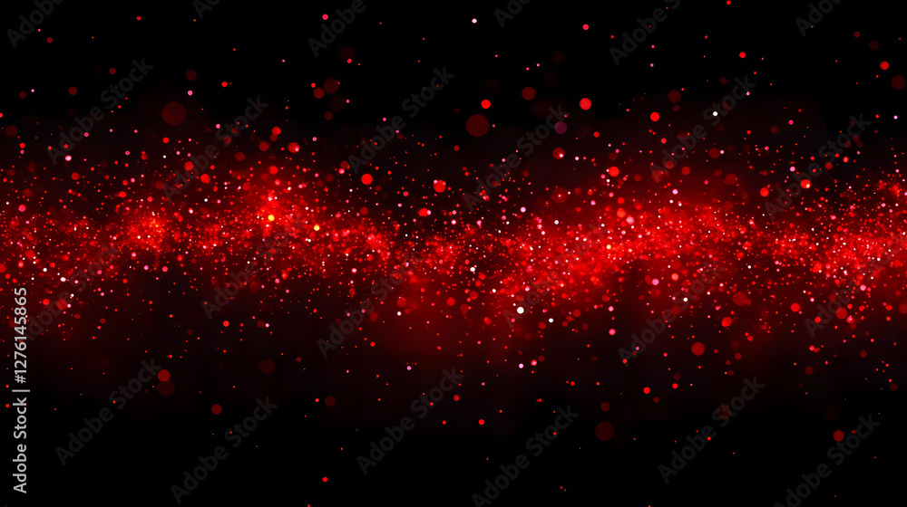 Poster abstract red sparkles background red glitter texture festive sparkling shimmering design