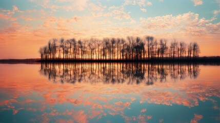 Fototapeta premium distortion abstract trees
