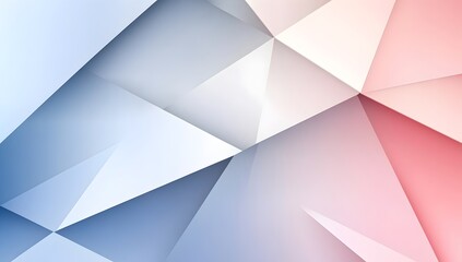 Abstract Background with Overlapping Geometric Shapes and Gradients in Soft Pastel Colors