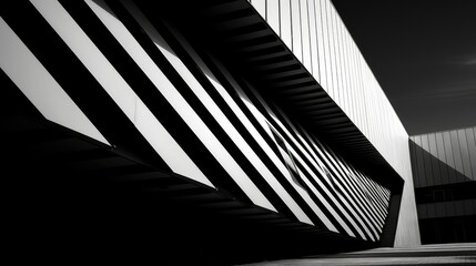 Naklejka premium elegance black and white diagonal stripes