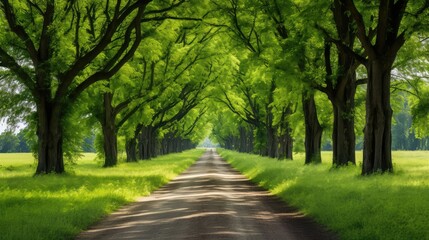 Fototapeta premium grass road field