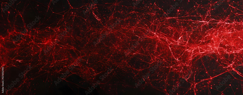 Poster intricate red network abstract art background design texture