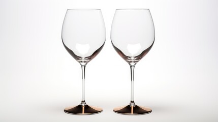 Fototapeta premium crystal wine glass no background