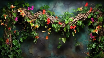 intertwined vines wall