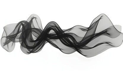 black smoke on white background