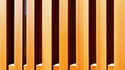 Wooden Slats Creating Abstract Pattern with Warm Brown Tones and Natural Textural Details