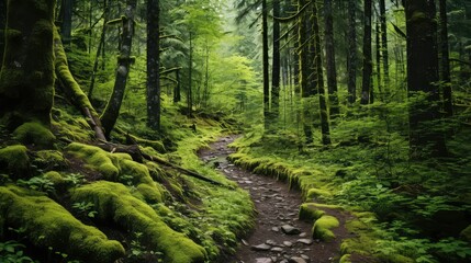 Obraz premium trail scenery green