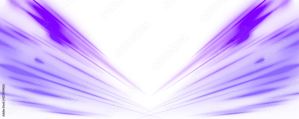 Poster electric technology in futuristic style neon color in png format on white transparent background for