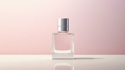 clear cosmetic bottle mockup