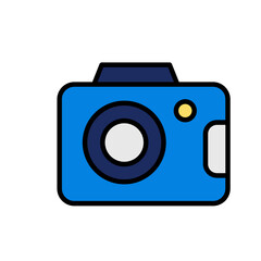 Camera Filled Line Icon