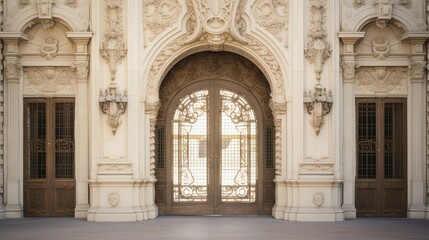 Obraz premium ornate multiple doors