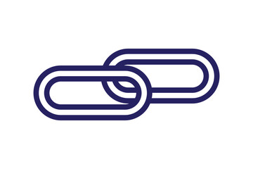 Link icon flat editable icon mark set.