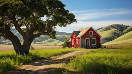hills red door house