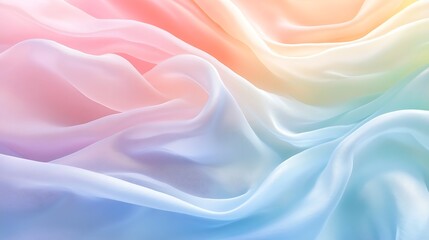 Obraz premium Pastel rainbow fabric texture background