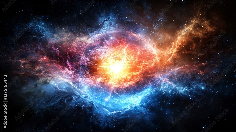 Aufkleber interplanetary communication event deep space abstract art cosmic environment celestial viewpoint em