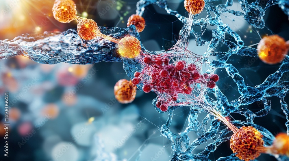 Poster Microscopic structures in fluid dynamics nanotechnology interactions in scientific research