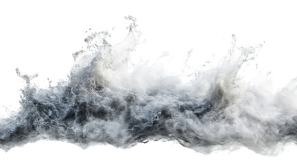 water splash on black background