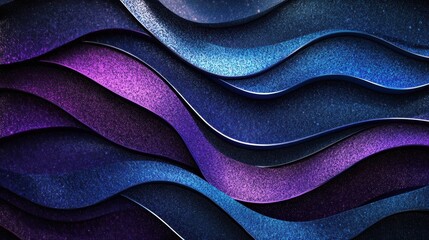 abstract wavy blue purple glitter background