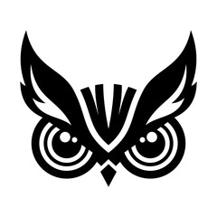 Owl Head Vector Logo Design Template