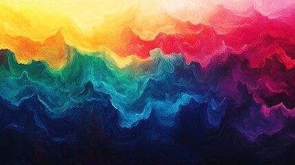 Obraz premium colorful abstract landscape painting