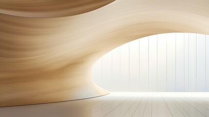 minimalist curved wood background