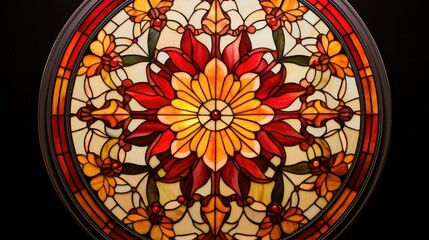 artwork circle stained glass