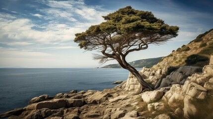 Obraz premium gravity leaning tree