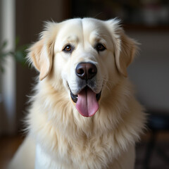Fototapeta premium pyrenees dog portrait