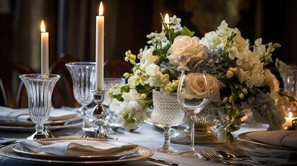 luxury fine dining table