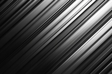 Obraz premium Dark deep black dynamic abstract vector background with diagonal lines, a gradient from light to deep black, and geometric shapes for an abstract design. Vector illustration style